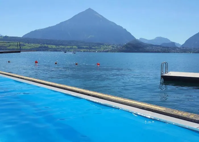 Idyllic Farm With Scenic Views And Concierge By Swisshut Sigriswil