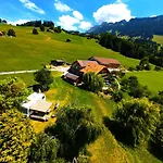Idyllic Farm With Scenic Views And Concierge By Swisshut Sigriswil